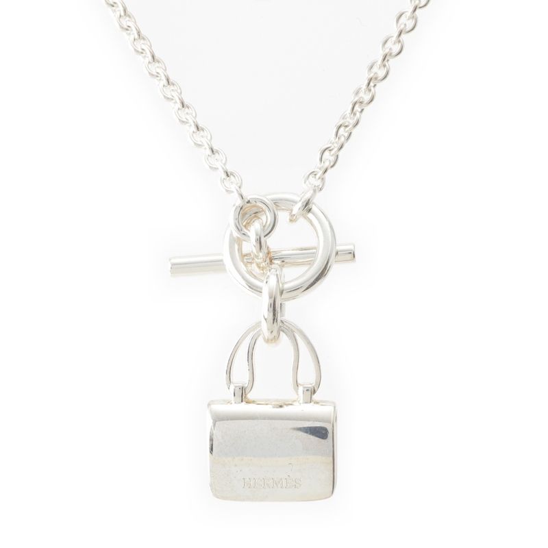 Hermes 925 Constance Amulet Necklace Silver