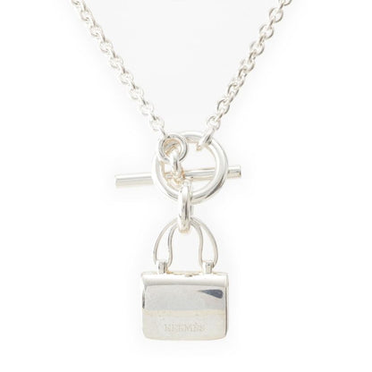 Hermes 925 Constance Amulet Necklace Silver