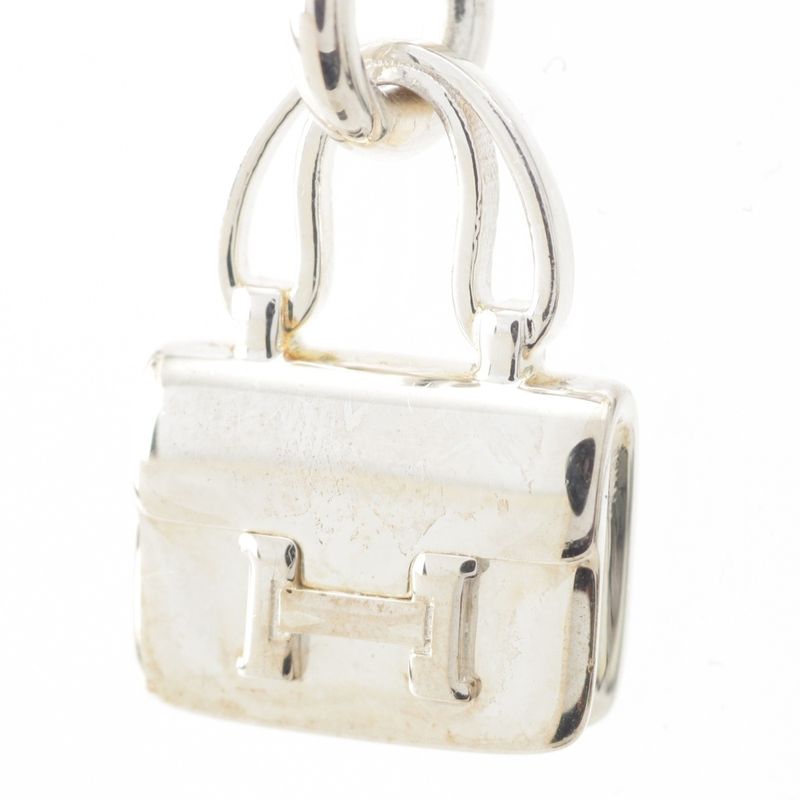 Hermes 925 Constance Amulet Necklace Silver