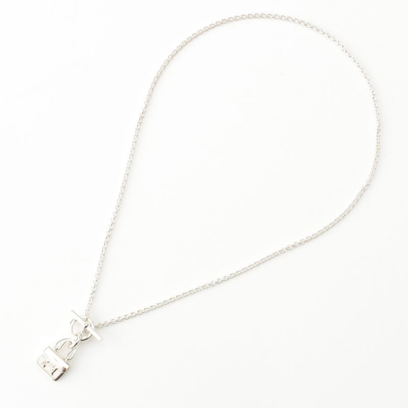 Hermes 925 Constance Amulet Necklace Silver