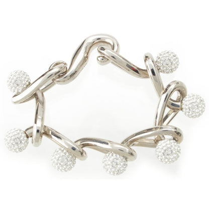 Loewe Rhinestone Bracelet Silver