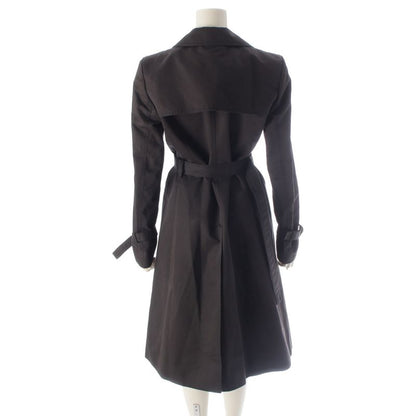 Gucci Cotton Long Trench Coat Black 42