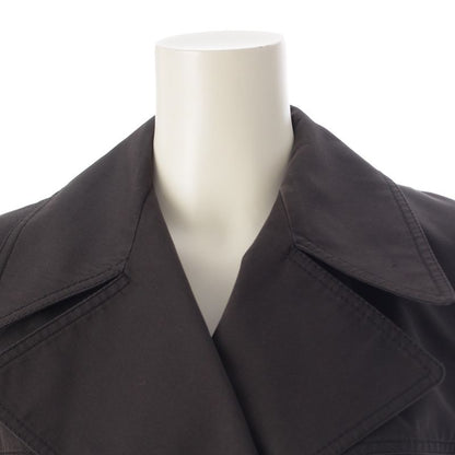 Gucci Cotton Long Trench Coat Black 42