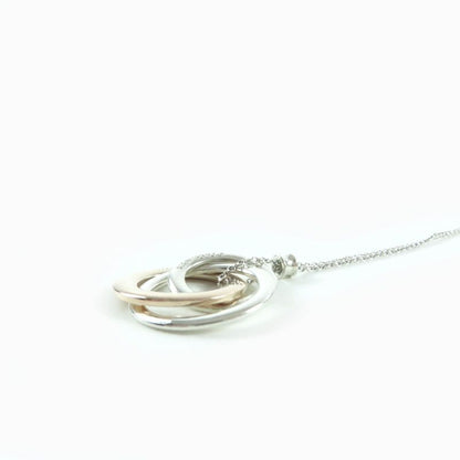Tiffany & Co 925 Metal Interlocking Circle Necklace
