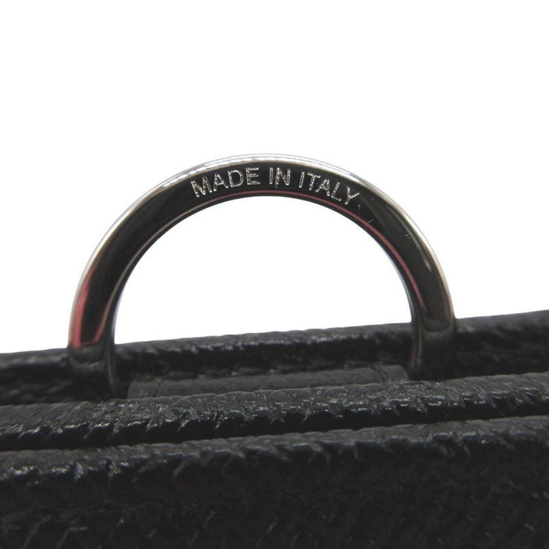 Bvlgari Fragment Leather Black Key Case