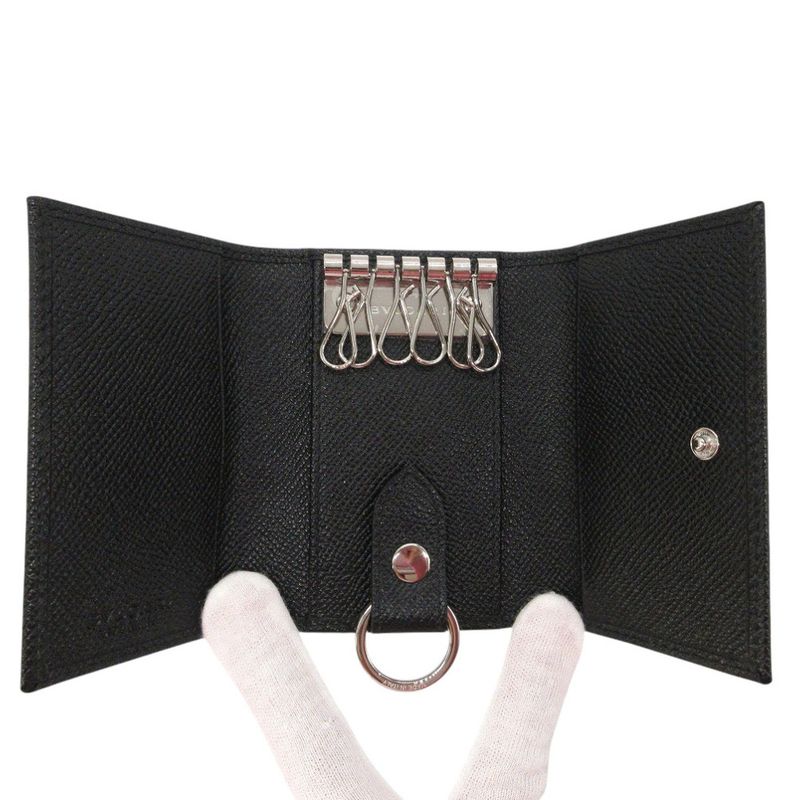 Bvlgari Fragment Leather Black Key Case