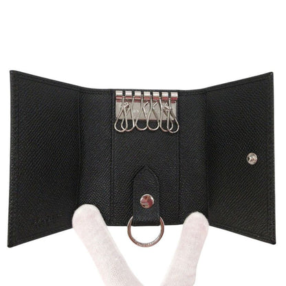 Bvlgari Fragment Leather Black Key Case
