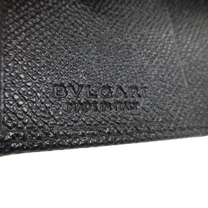 Bvlgari Fragment Leather Black Key Case