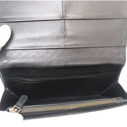 Bottega Veneta Long Wallet Leather Black