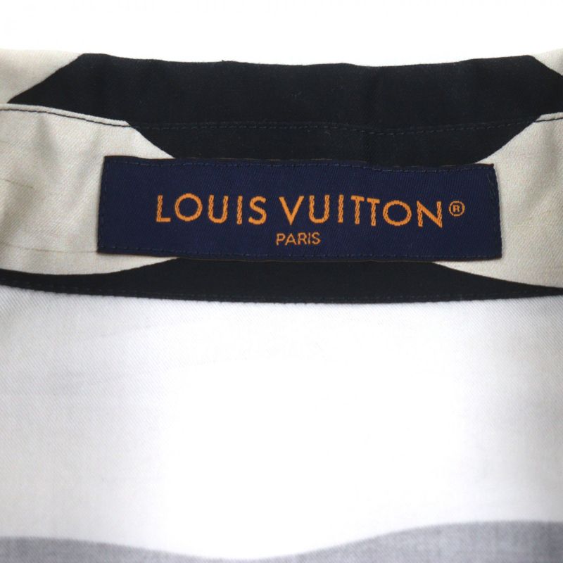 Louis Vuitton Damier Pacific Print Open Collar Short Sleeve