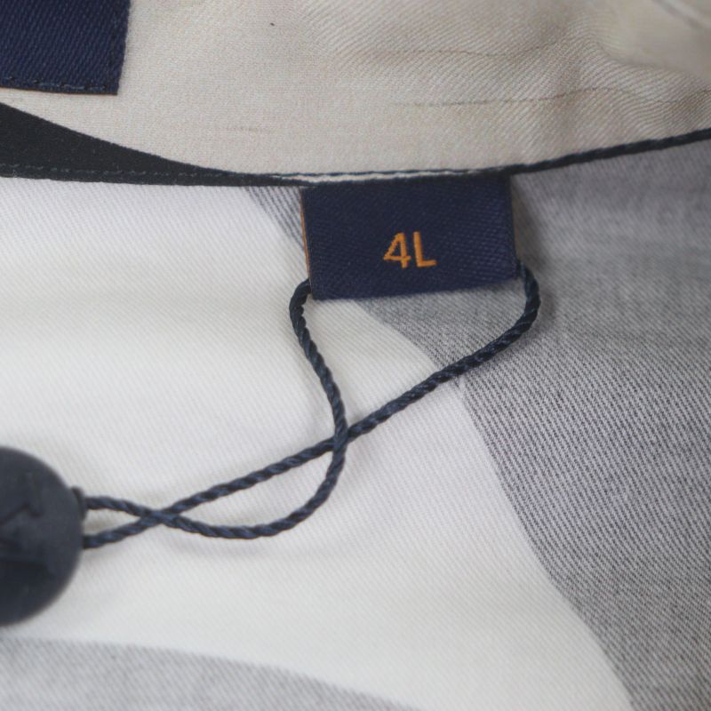 Louis Vuitton Damier Pacific Print Open Collar Short Sleeve