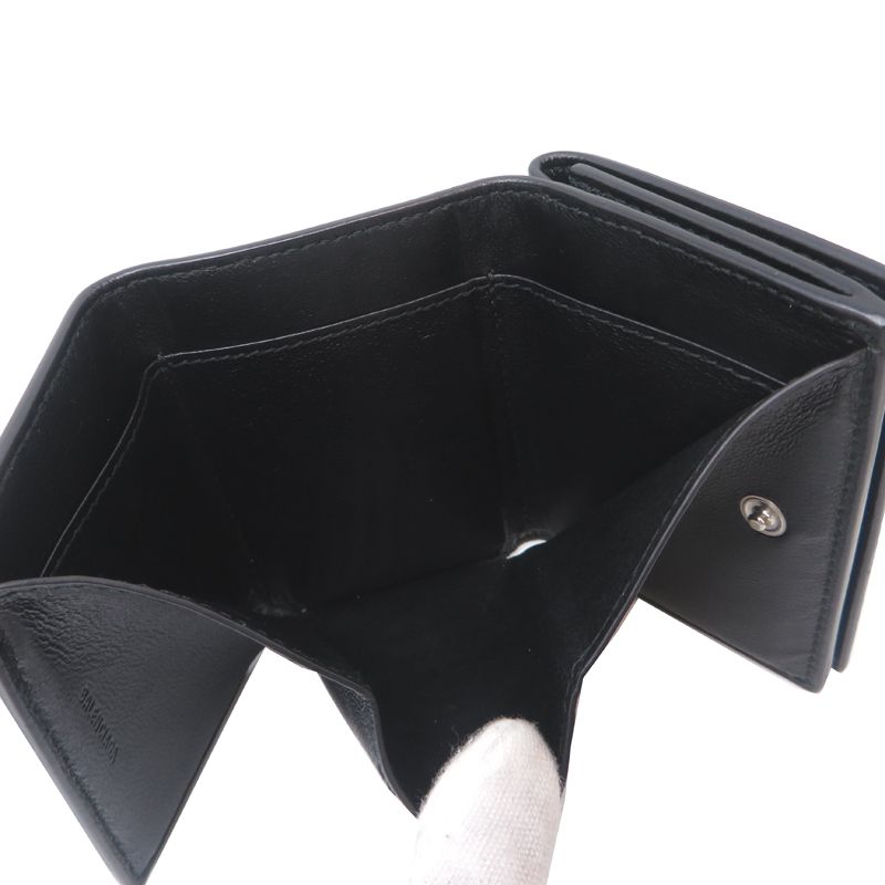 Balenciaga Trifold Wallet Black M