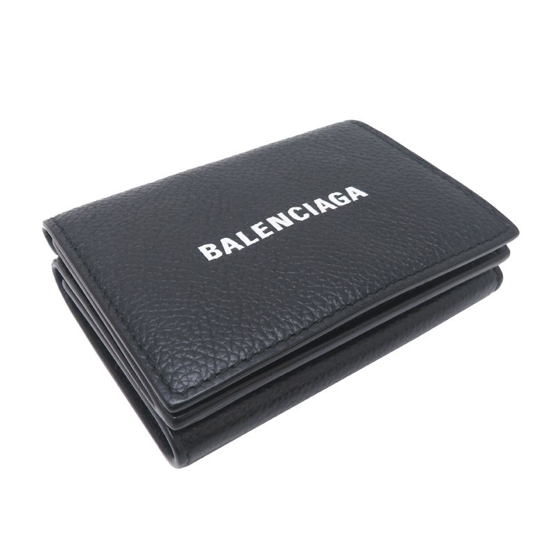 Balenciaga Trifold Wallet Black M