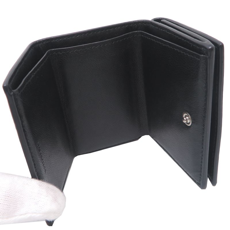 Balenciaga Trifold Wallet Black M