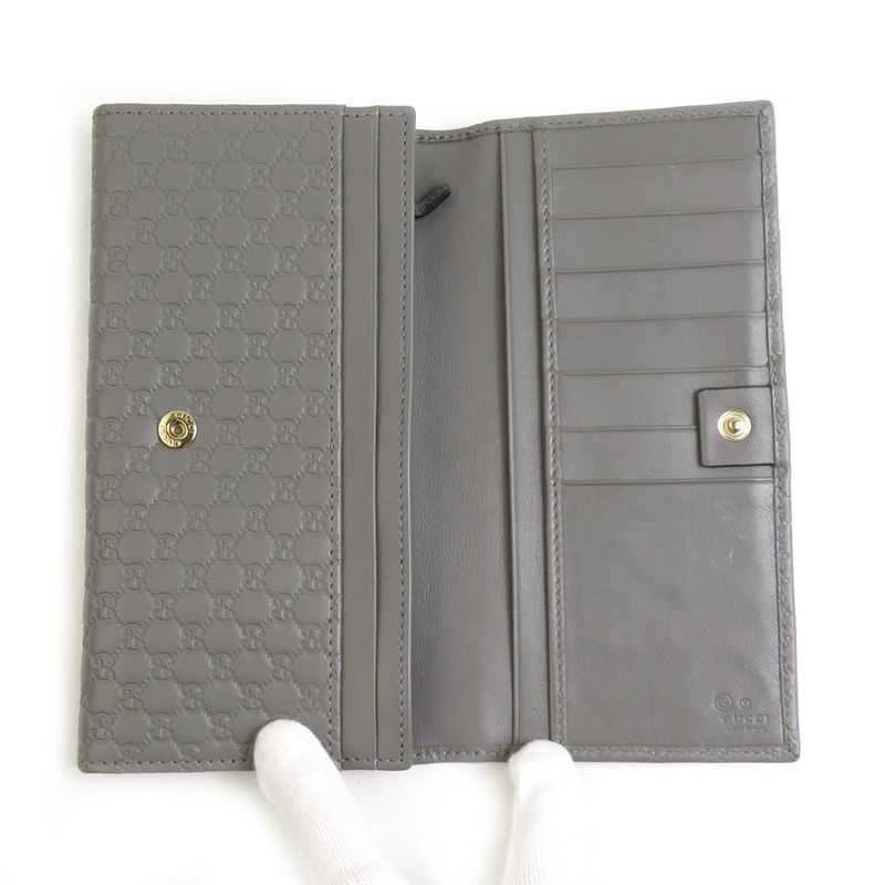 Gucci Long Wallet Micro Guccissima