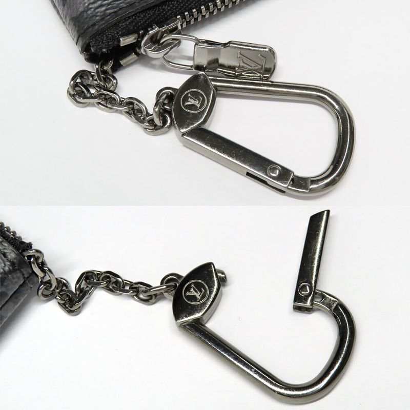 Louis Vuitton Card Key Case Pochette Cles Monogram Eclipse