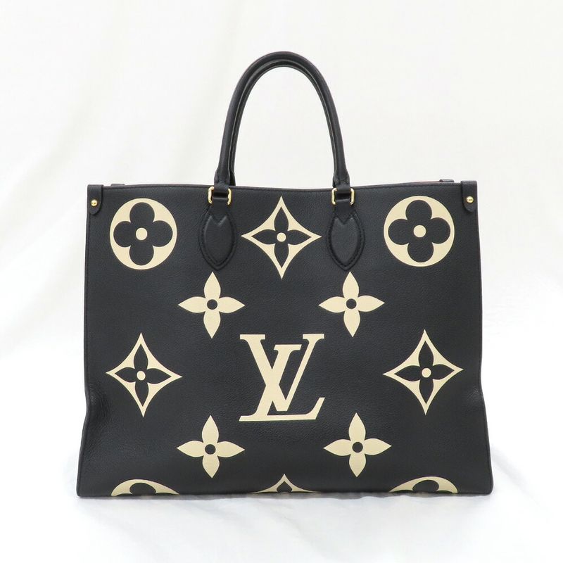 Louis Vuitton on the Go GM Bicolor Monogram Empreinte Tote