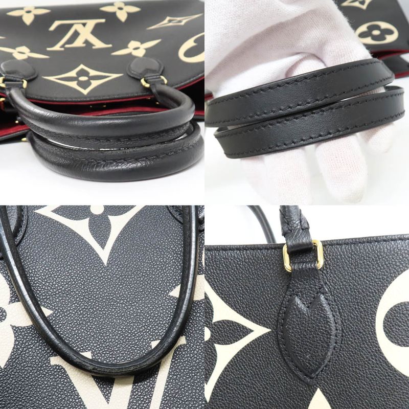 Louis Vuitton on the Go GM Bicolor Monogram Empreinte Tote