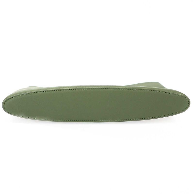 Loewe Leather Clutch Pouch Khaki
