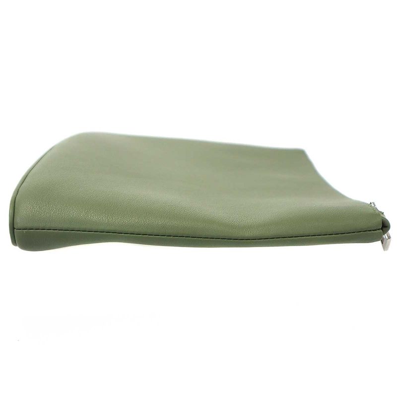 Loewe Leather Clutch Pouch Khaki