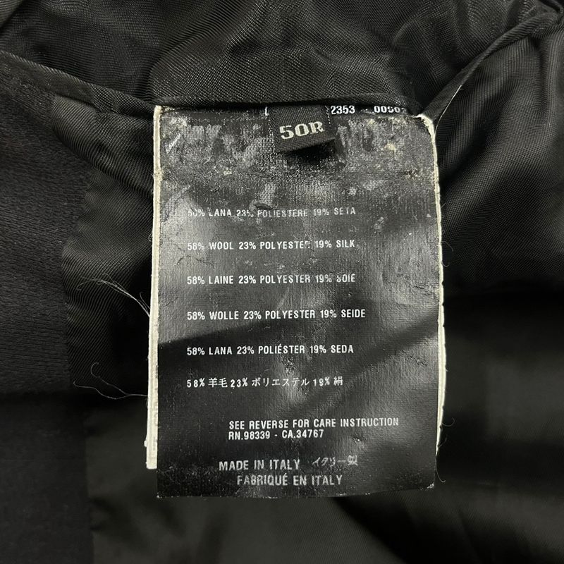 Prada Fly Front Gradient Design Jacket Black 50