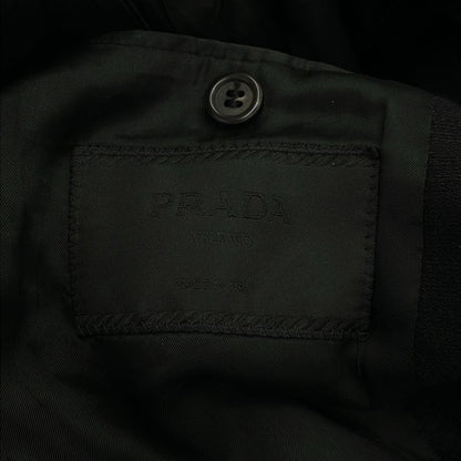 Prada Fly Front Gradient Design Jacket Black 50