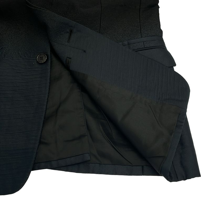 Prada Fly Front Gradient Design Jacket Black 50