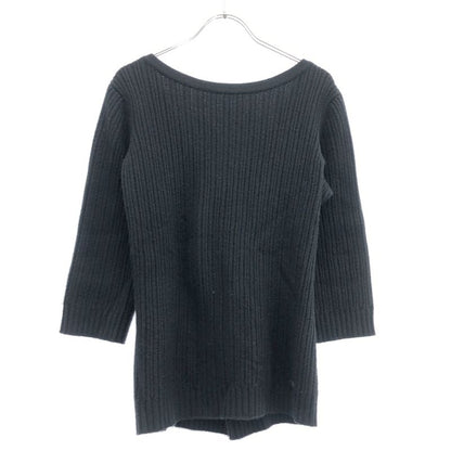 Chanel Cashmere Knit Sweater Black 36