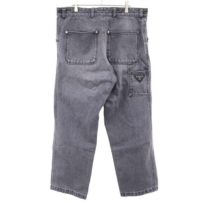 Prada Loose Fit Denim Pants Gray 50