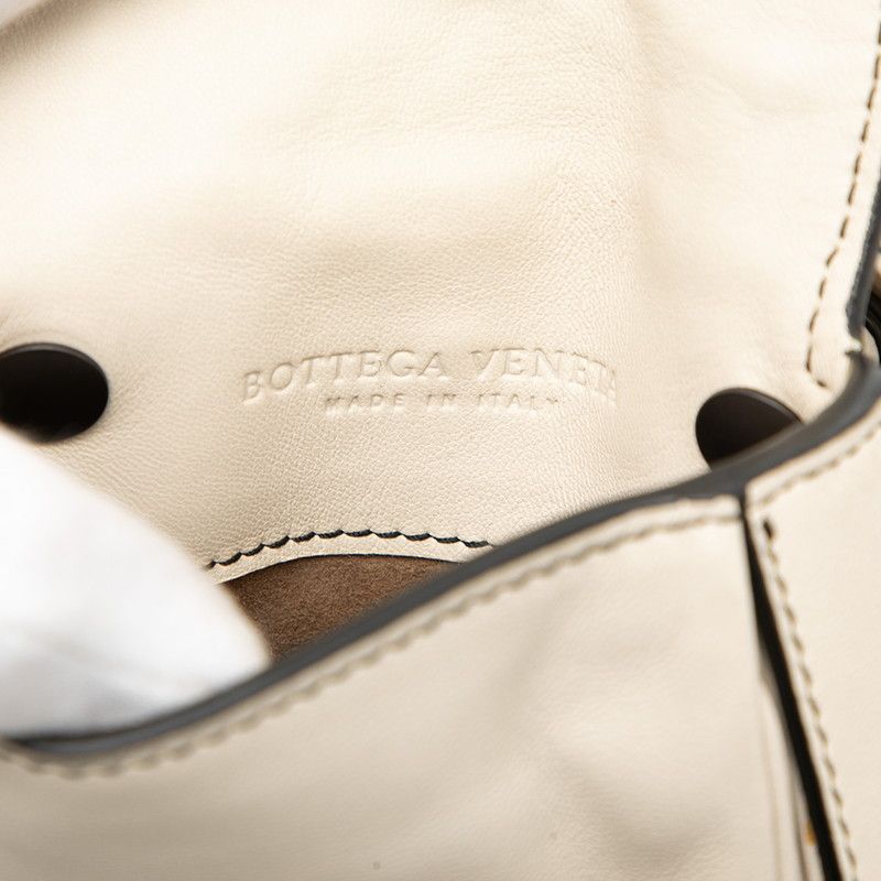 Bottega Veneta Intrecciato White Ivory Leather