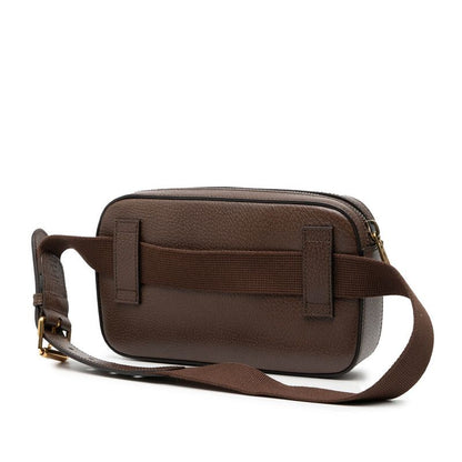 Gucci Anniversary Logo Brown Leather