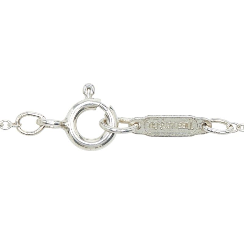 Tiffany & Co Heart Ribbon Combination Silver 18K Yellow Gold Necklace