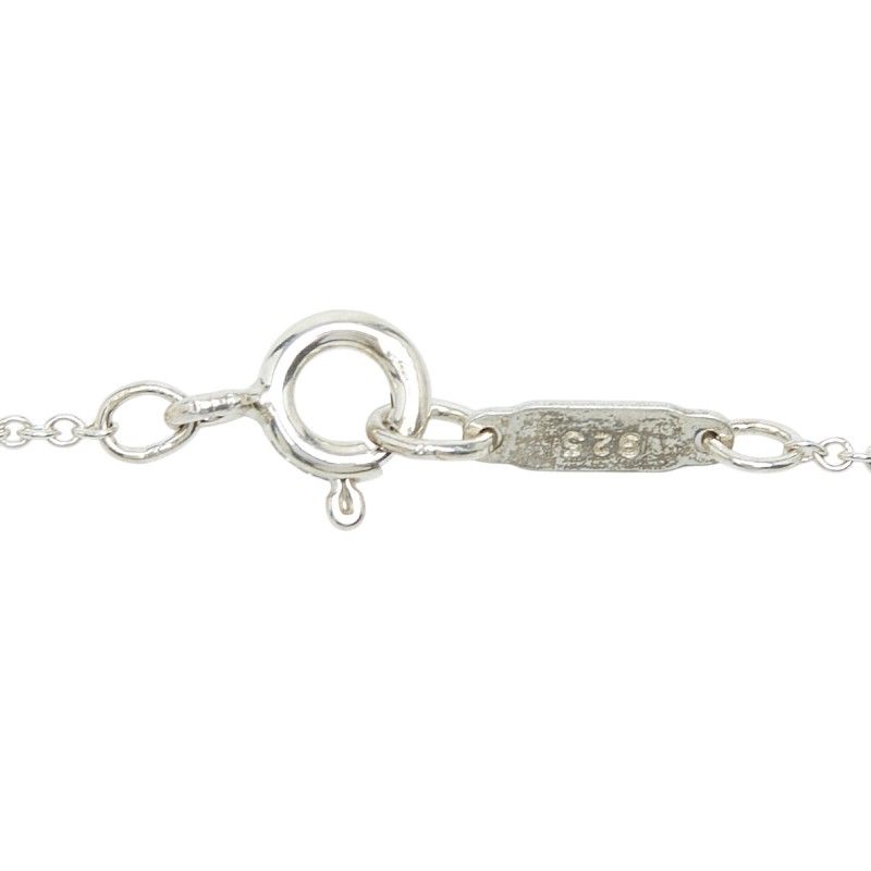 Tiffany & Co Heart Ribbon Combination Silver 18K Yellow Gold Necklace
