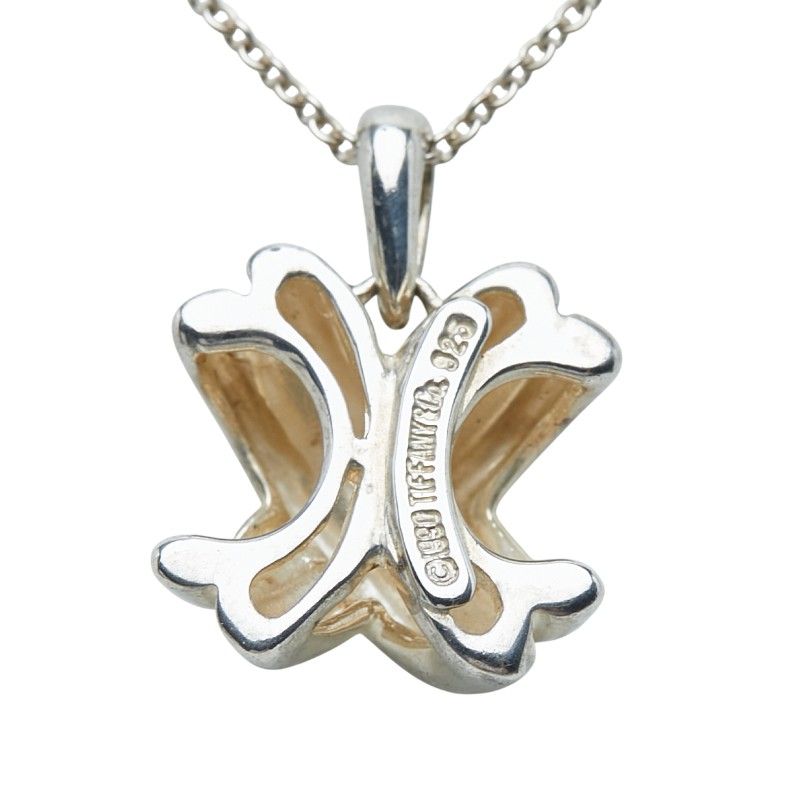 Tiffany & Co Signature Cross Necklace Pendant Silver