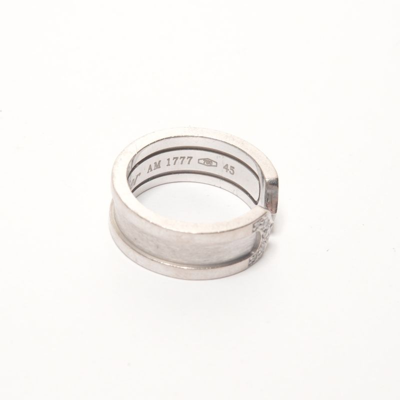 Cartier Ring Pave Diamond C2 750 White Gold JP