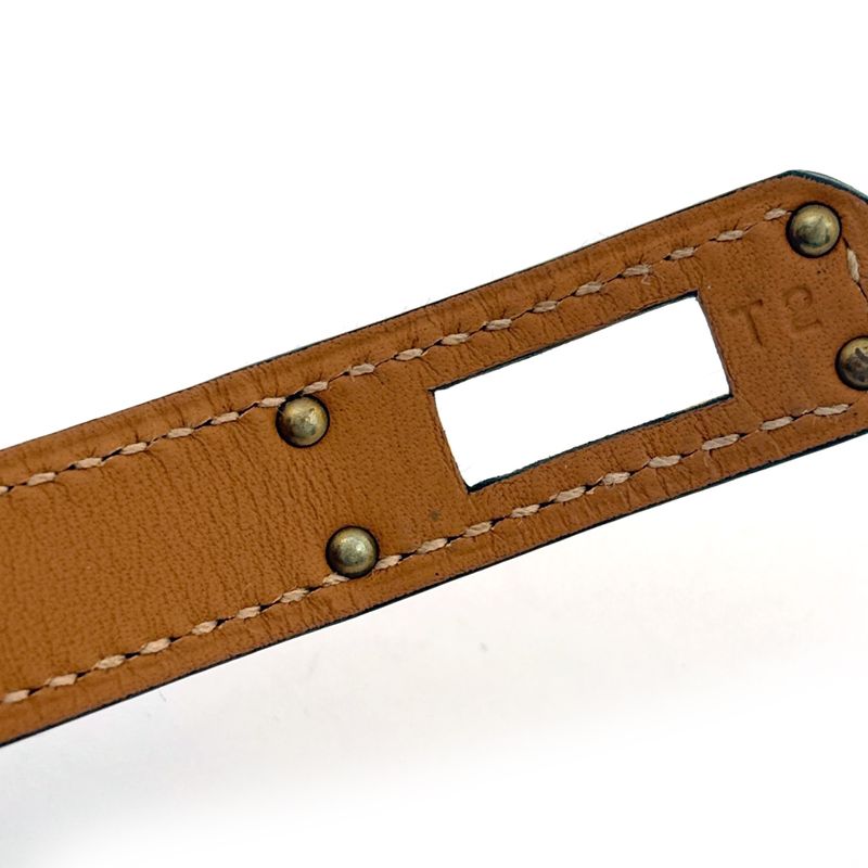 Hermes Kelly Double Tour Bracelet 2 Bracelet Veau Swift Blue Electric
