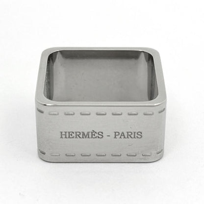 Hermes Bolduc Scarf Ring Scarf Closure Metal Silver