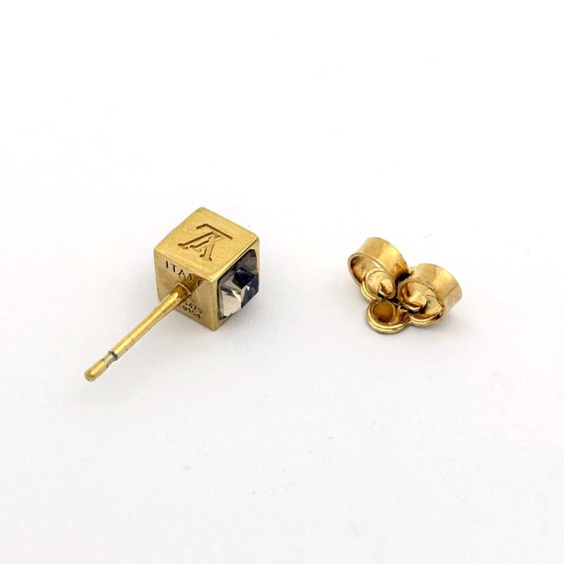 Louis Vuitton Studded Earrings Gambling Gold Plated