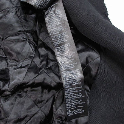 Balenciaga Double Breasted Hooded Coat Long Black M