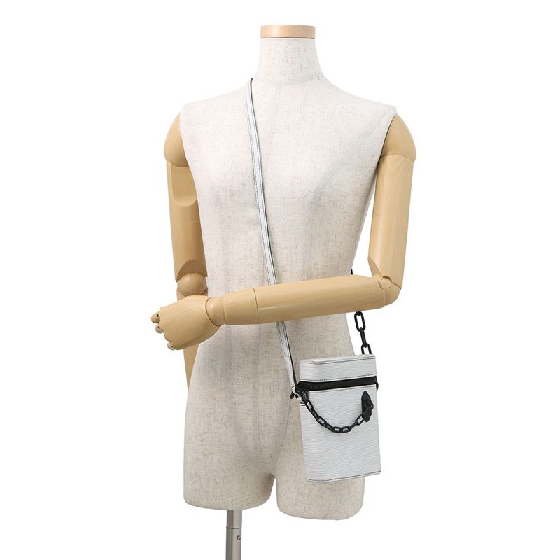 Louis Vuitton Shoulder Bag Epi Phone Box White