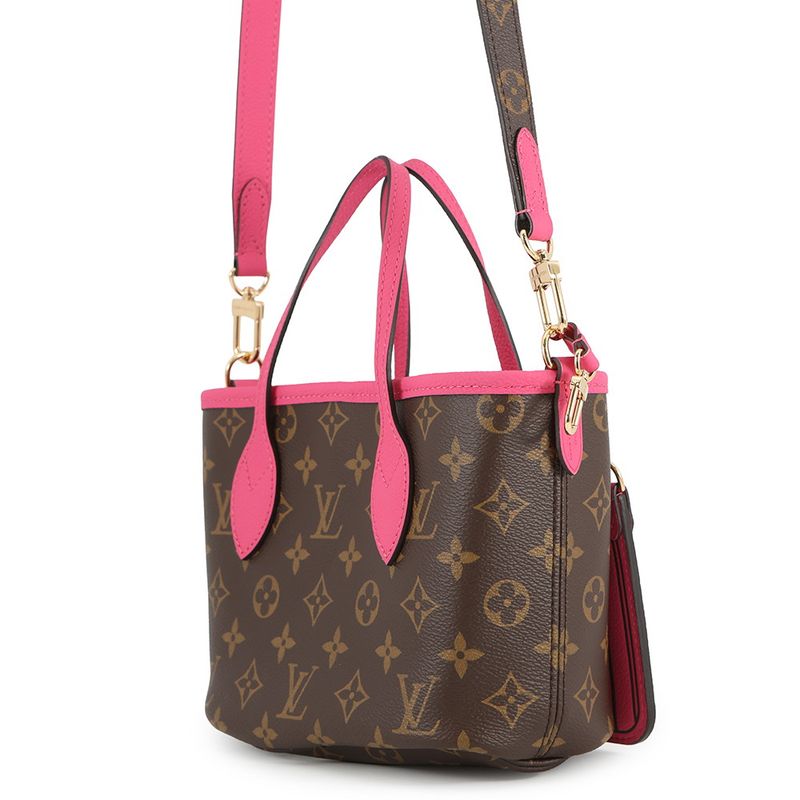 Louis Vuitton Tote Monogram Neverfull Inside Out BB Rose Pondicherry