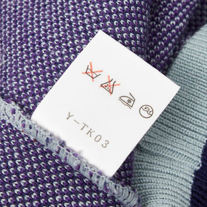 Dior Sweater Knit L Purple Gray Wool