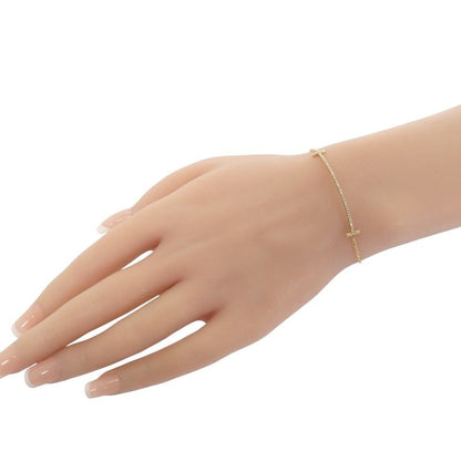 Tiffany & Co T Smile Small Bracelet 18K Yellow Gold