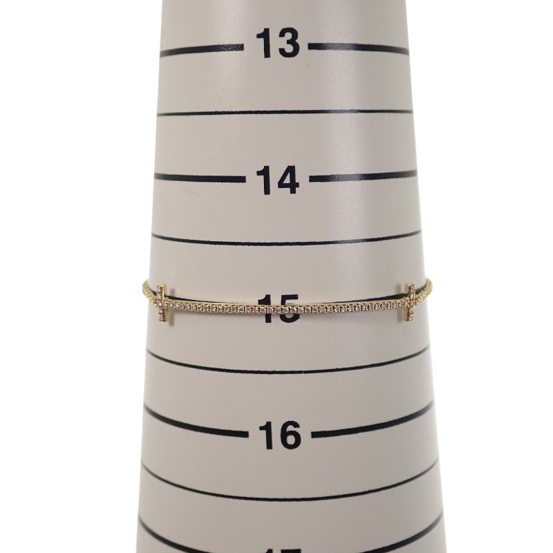 Tiffany & Co T Smile Small Bracelet 18K Yellow Gold