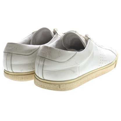Celine Triomphe Leather Low Cut Sneakers White