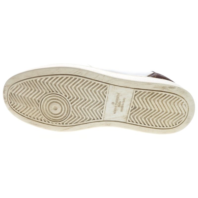 Louis Vuitton Rivoli Line Monogram Leather Lace Up Sneakers