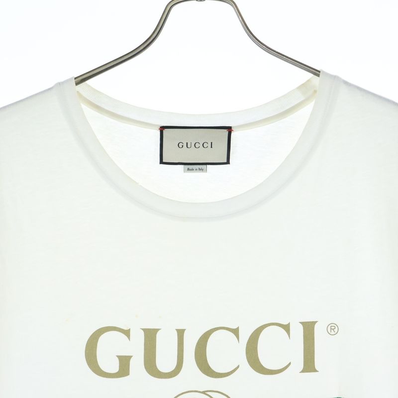 Gucci Washed T-Shirt Oversized Short Sleeve Black