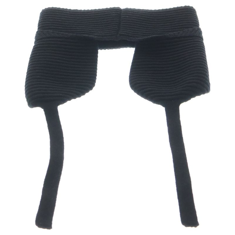 Fendi Earmuffs FF Logo Wool Knit Ear Muffs Black Apwo