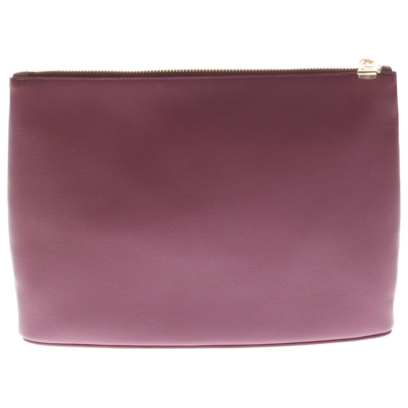 Loewe Oblong Pouch Plai Crimson Oblong Pouch Ply Clutch Red