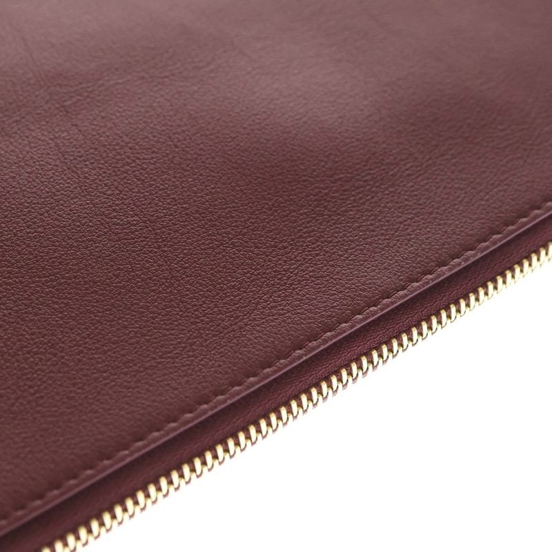 Loewe Oblong Pouch Plai Crimson Oblong Pouch Ply Clutch Red